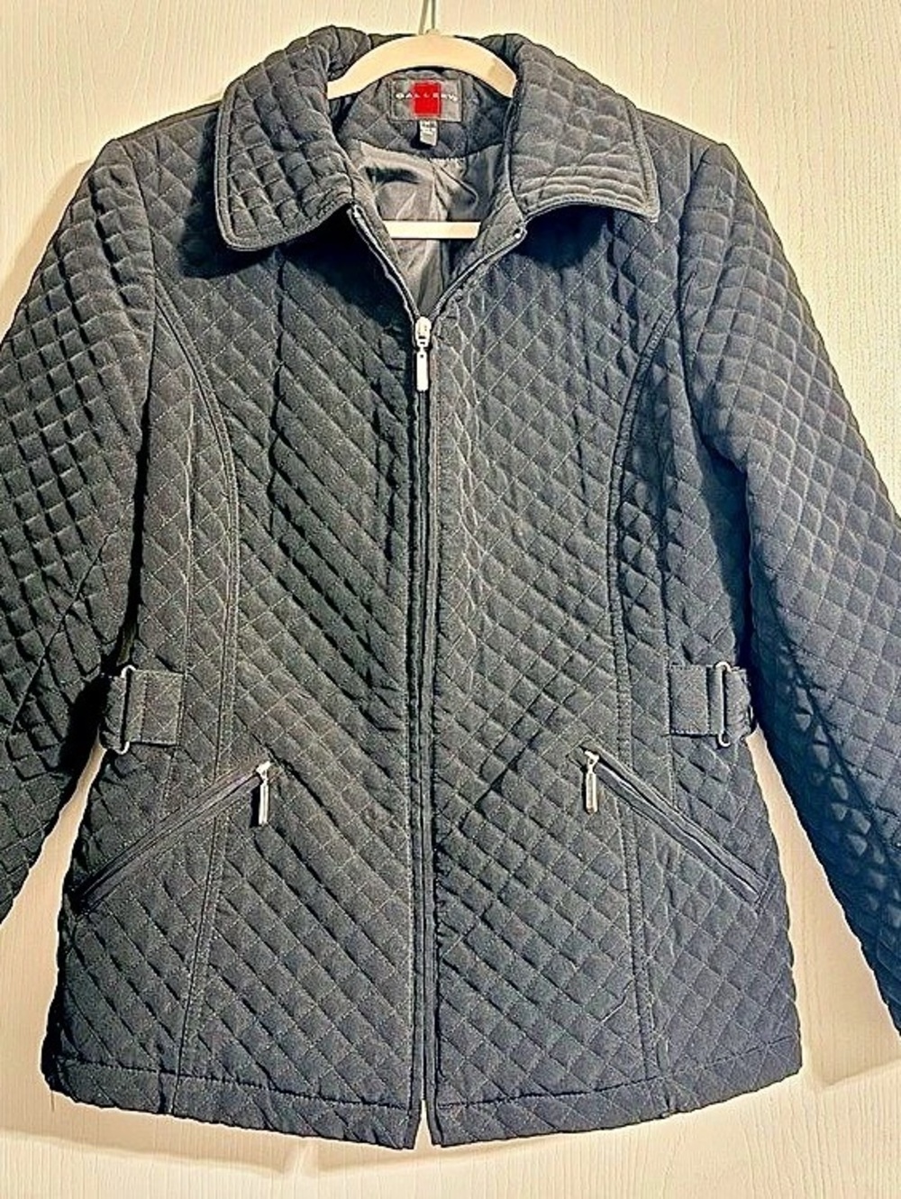 Gallery Quilted Jacket in Black Size Medium